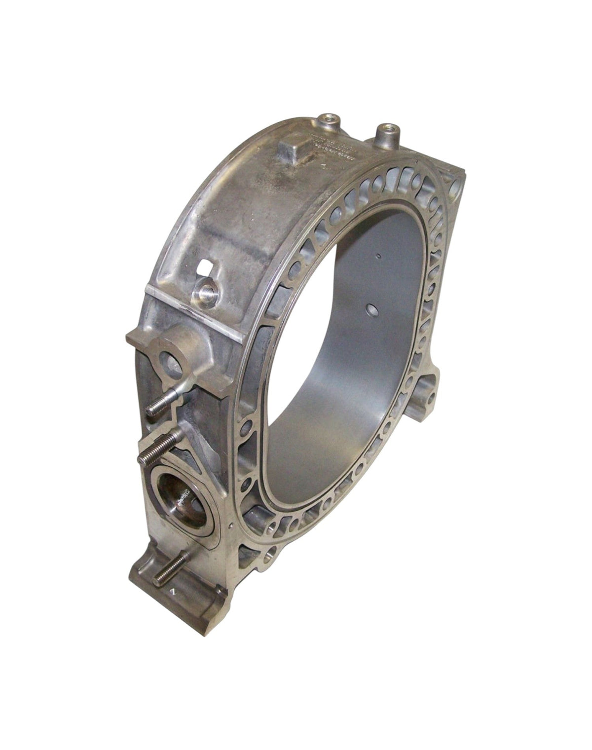 Rotary Parts NZ genuine new 13B rotor housing for Mazda RX7 FB Series 3, silver metal engine component